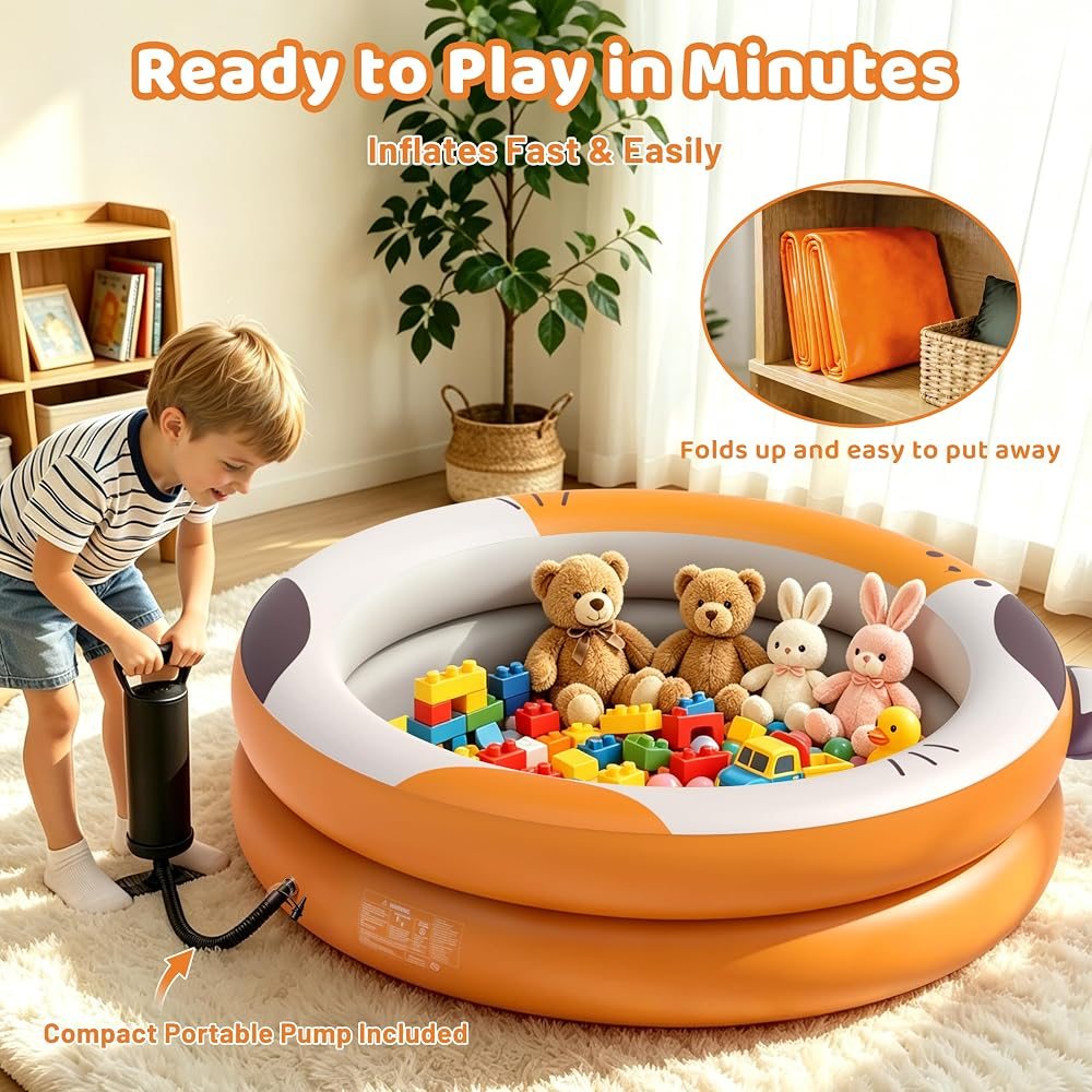 Orange Ball Pit for Toddlers view 6
