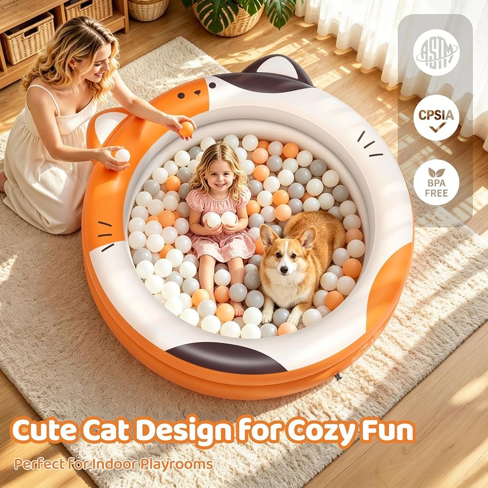 Orange Ball Pit for Toddlers view 7