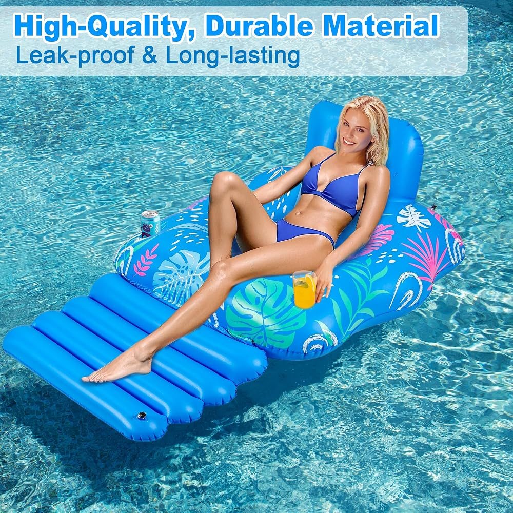 Pool Lounger with Footrest view 3