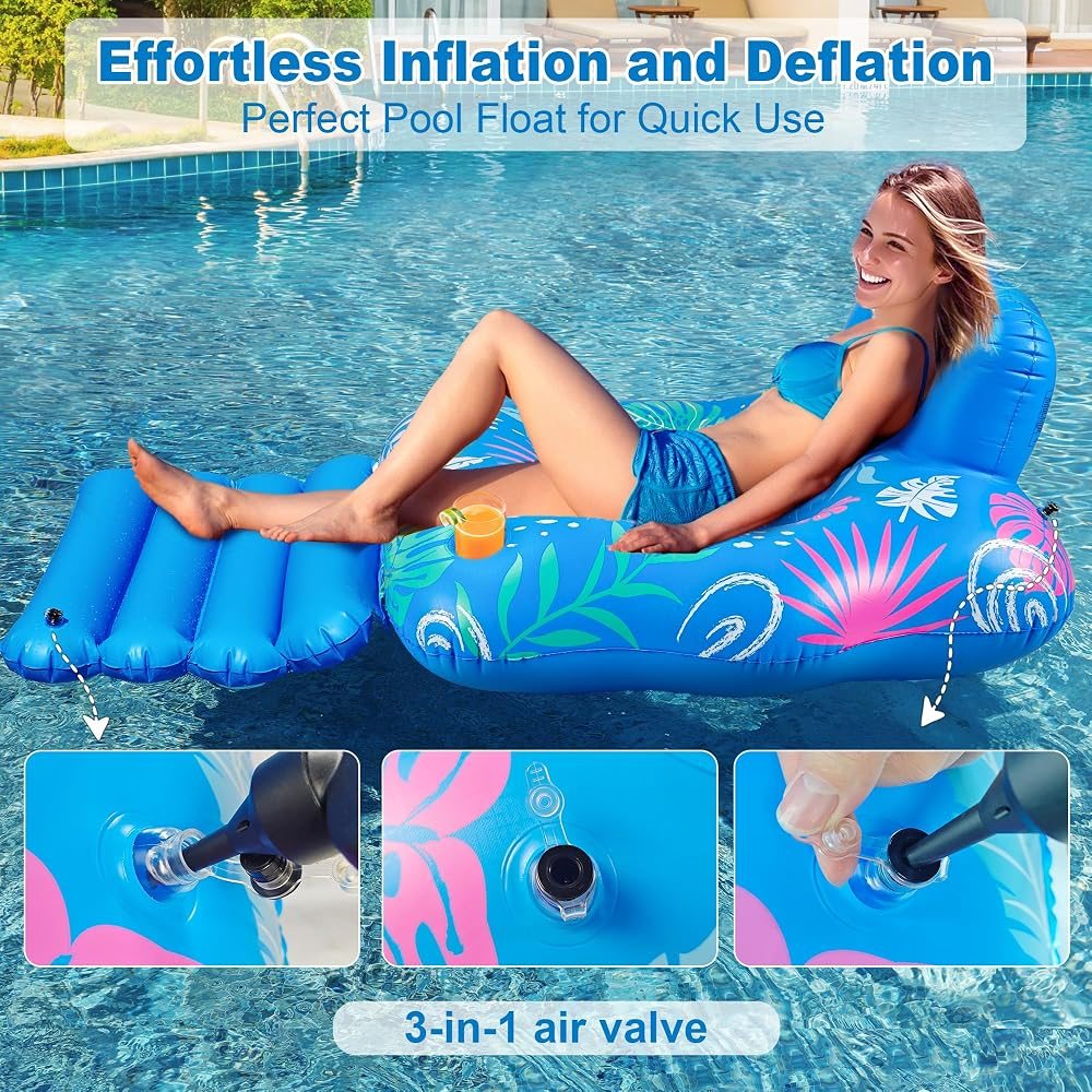 Pool Lounger with Footrest view 6