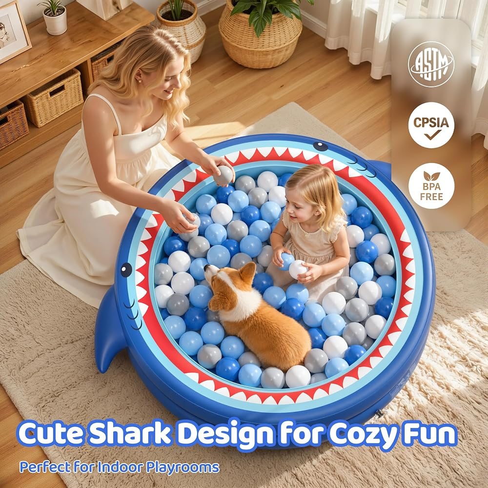 Shark Ball Pit for Toddlers view 7