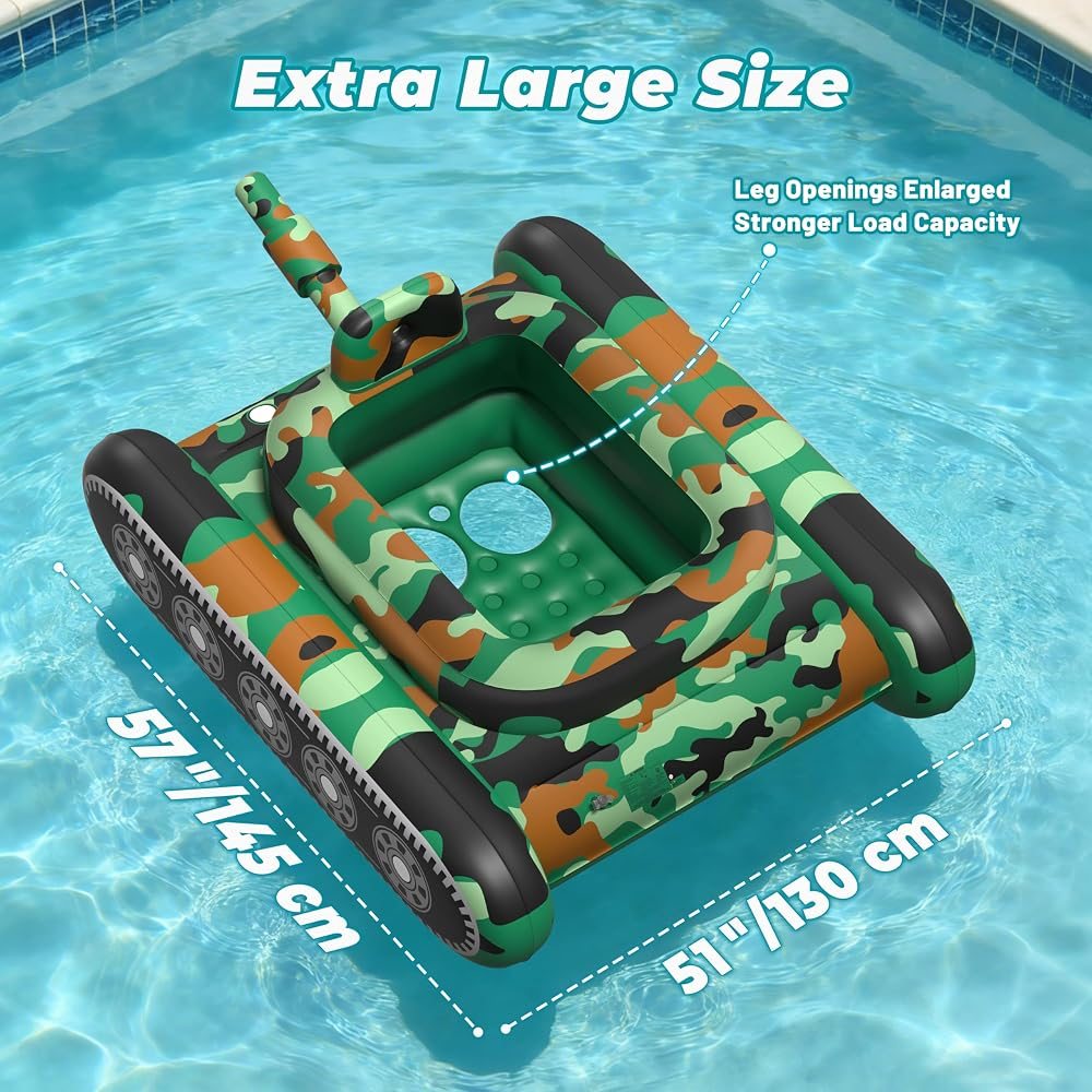 Tank Pool Float with Water Cannon view 5