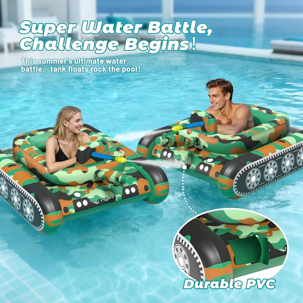 Tank Pool Float with Water Cannon view 6