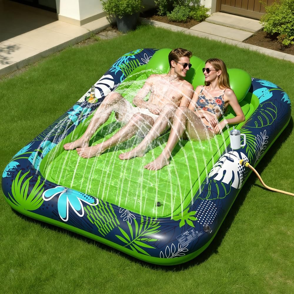 Tanning Lounger with Sprinkler view 2